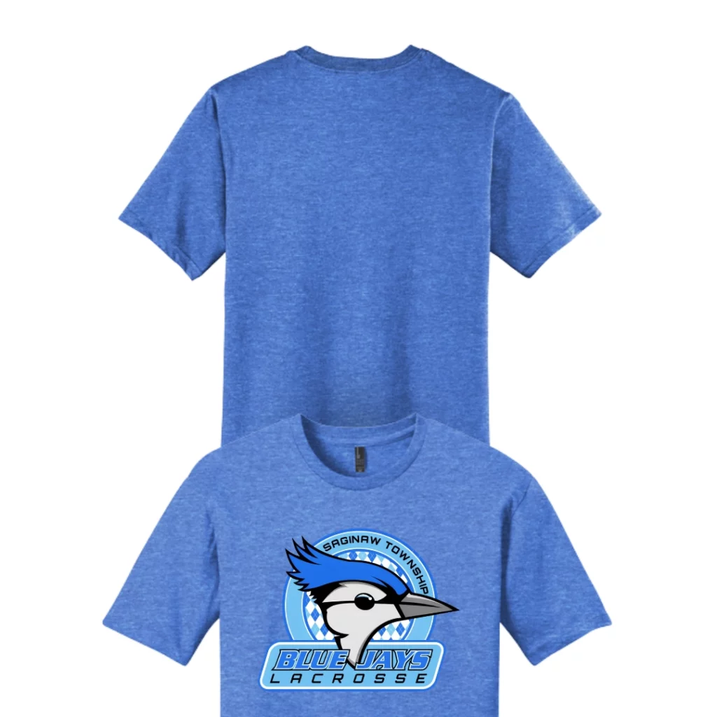 Saginaw Township Lacrosse Custom Name Logo Tee